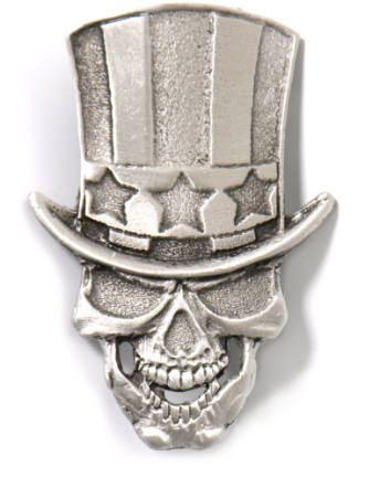 Uncle Sam Skull Pin